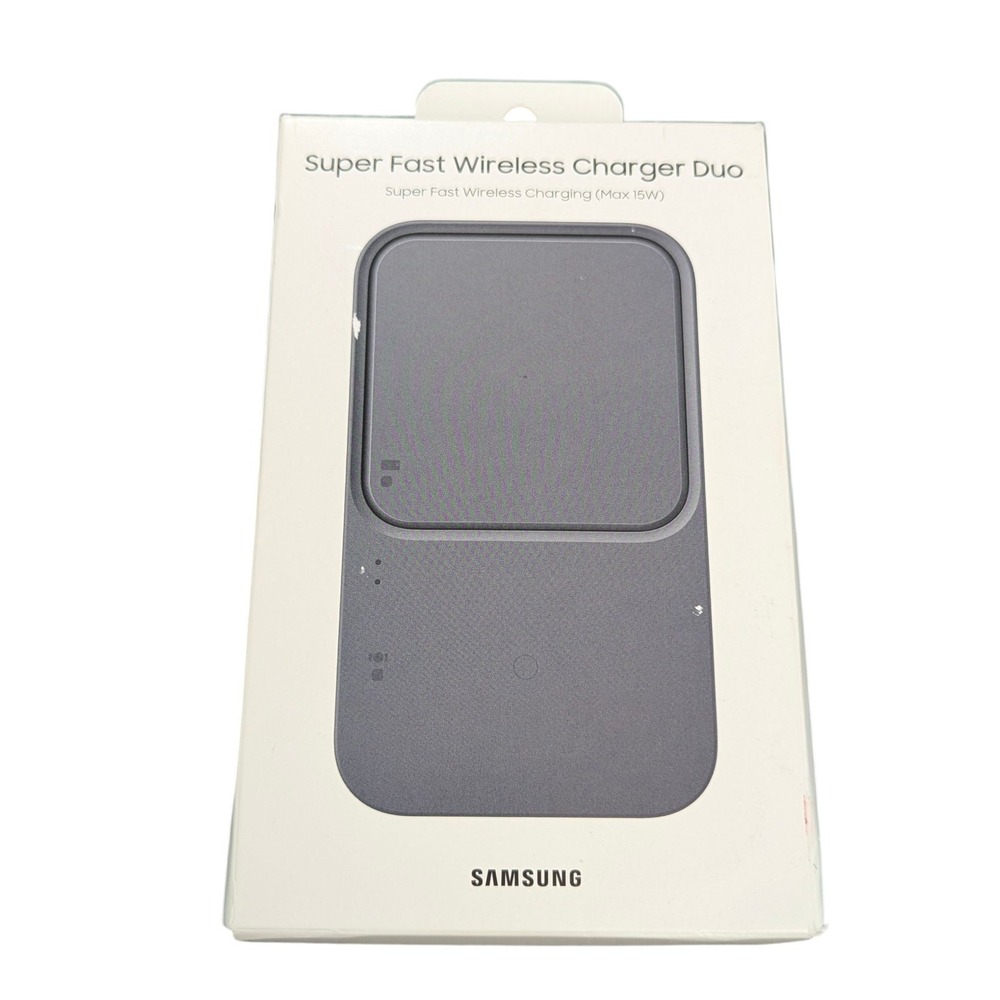 Nn1Uz OEM Samsung 15W Super Fast Wireless Charger Duo - Dark Gray, No‎ Charger